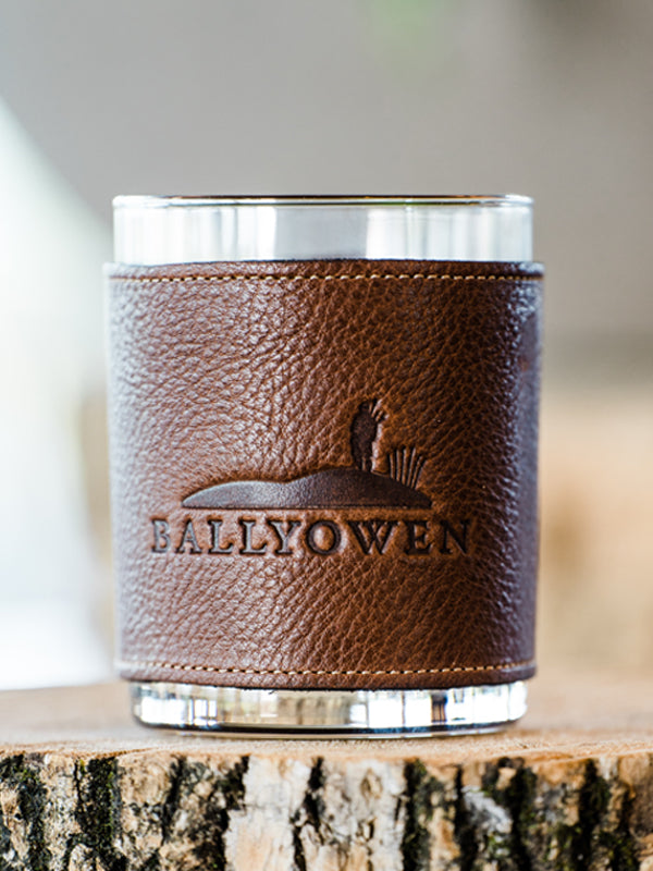 Ballyowen Leather Bound Rock Glasses - Set of Two