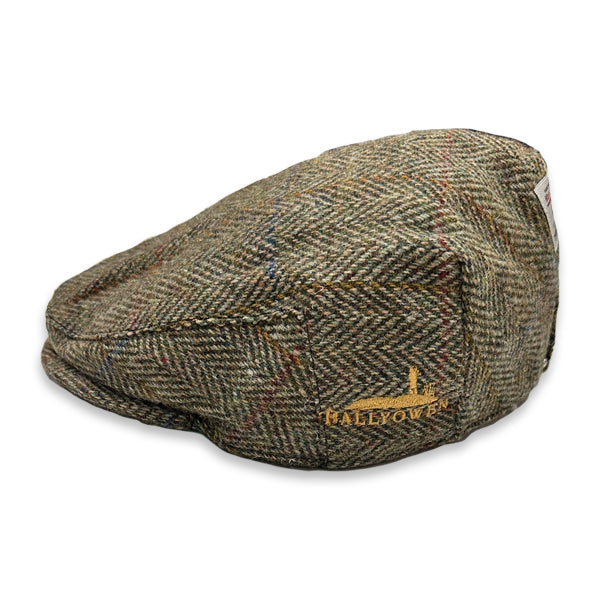Tweed Herringbone Flat Cap