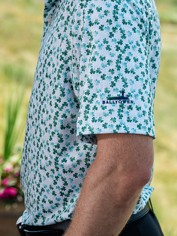 Ballyowen Shamrock Print Polo