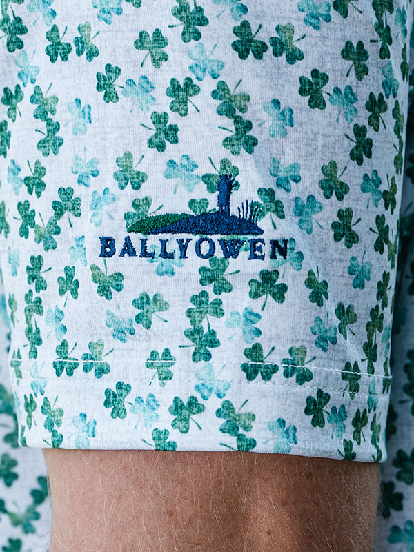 Ballyowen Shamrock Print Polo